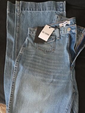 Redone 70s Pocket Wide Leg Jeans